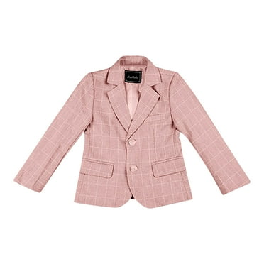Timegard Baby Boy Clothes Little and Big Boys Blazer Button Plaid Suit Jackets Kids Fall School Coats