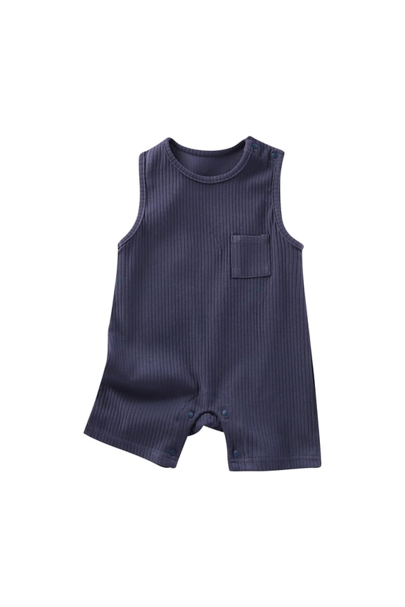 Baby Boy Girl Clothes Infant Sleeveless Short Onesie Toddler Newborn Cotton Comfy Jumpsuits