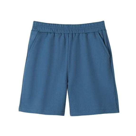 Timegard Baby Boy Girl Clothes Sweat Shorts Solid Color Casual Loose Workout Shorts Pockets Unisex