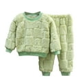 thumbnail image 1 of Timegard Baby Boy Girl Outfits Fall Winter Clothes Fleece Long Sleeve Pants Warm Infant Toddler Sets, 1 of 3