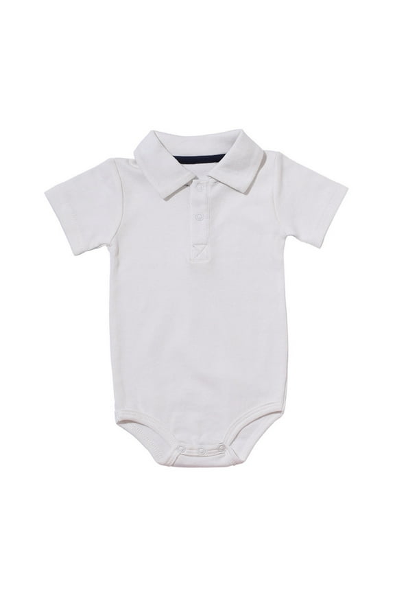 Baby Boy Girls Clothes Toddler Lapel V Neck Short Sleeve Onesie Unisex Cotton Comfy Summer Clothing