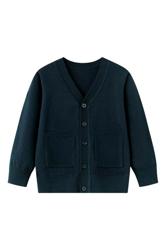 Baby Boys Cardigan Clothes Toddler Button down Cute Comfy Sweater Coat Long Sleeve Knit Jackets