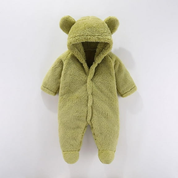 Timegard Baby Boys Girls Clothes Newborn Cute Warm Thick Onesie Winter Toddler Cute Footies Rompers