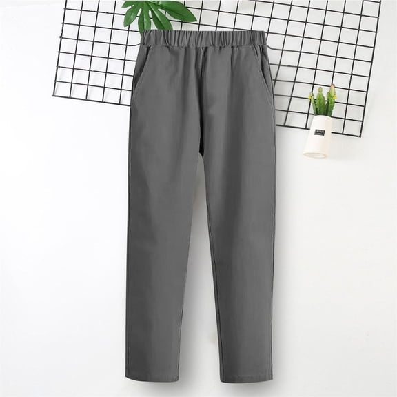 Timegard Baby Clothes Boys Girls Suit Pants School Fall Children Solid Color Trousers with Pockets