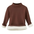 thumbnail image 1 of Timegard Baby Clothes Boys Girls Winter Thick Thermal Underwear Children Comfy Slim Solid Color Tops, 1 of 3