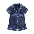thumbnail image 1 of Timegard Baby Clothes Infant Boy Girl Satin Shirts Shorts Pjs Outfits Comfy Loose Casual Sets Summer, 1 of 3