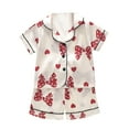 thumbnail image 1 of Timegard Baby Clothes Infant Boy Girl Satin Shirts Shorts Pjs Outfits Comfy Print Cute Sets Summer, 1 of 3