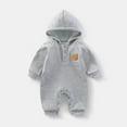thumbnail image 1 of Timegard Baby Clothes Toddler Boy Girls Button Cute Hoodies Onesie Infant Cotton Comfy Rompers Clothing, 1 of 9