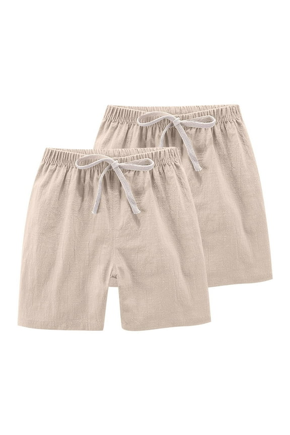 Baby Clothes Unisex 2pc Drawstring Lightweight Solid Color Summer Casual Boy Girls Shorts