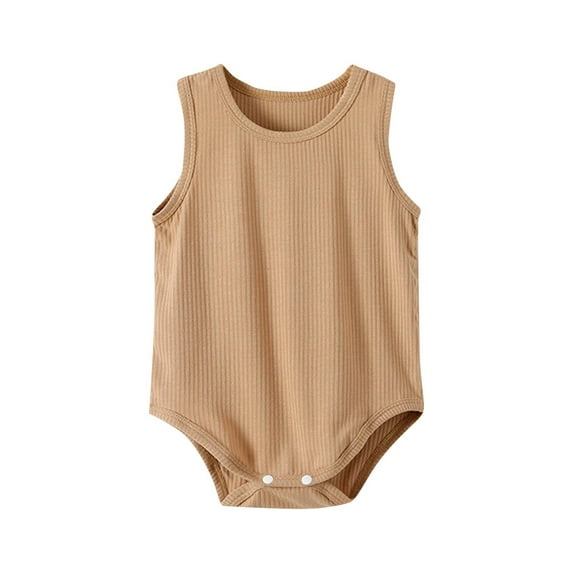 Timegard Baby Clothes Unisex Toddler Sleeveless Boy Girls Onesie Newborn Infant Comfy Homewear Rompers