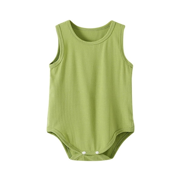 Timegard Baby Clothes Unisex Toddler Sleeveless Boy Girls Onesie Newborn Infant Comfy Homewear Rompers