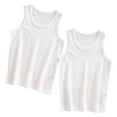 thumbnail image 1 of Timegard Baby Clothes for Girls 2pc Sleeveless Solid Color Tee Basic Tank Top Cute Comfy Round Neck Summer, 1 of 3