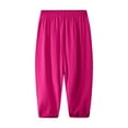 thumbnail image 1 of Timegard Baby Clothes for Girls Cotton Comfy Pants Solid Color Casual Kids Workout Running Trousers, 1 of 5