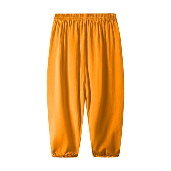 Timegard Baby Clothes for Girls Cotton Comfy Pants Solid Color Casual Kids Workout Running Trousers