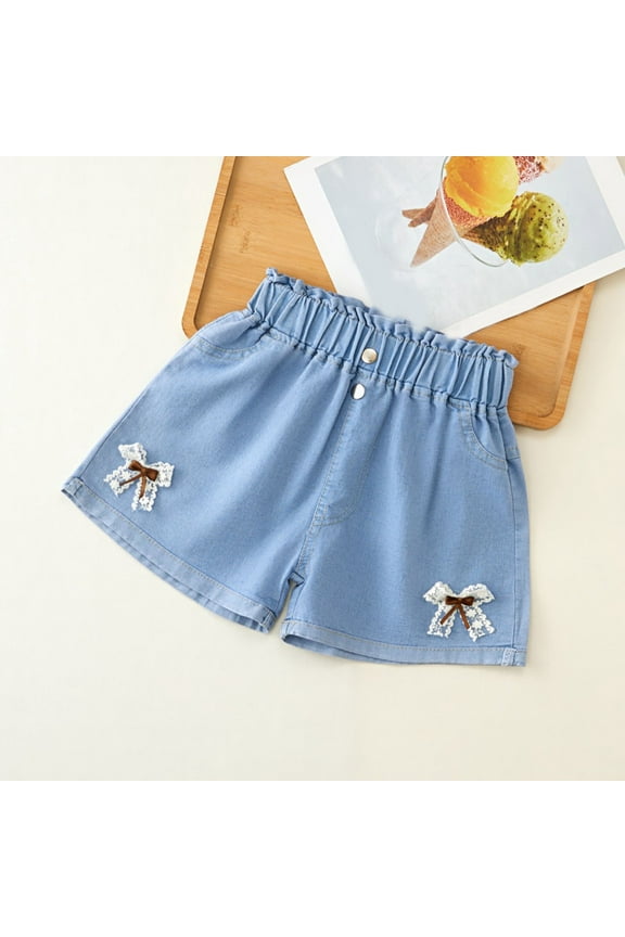 Baby Clothes for Girls Denim Shorts Button Cute Loose Jean Shorts Summer Clothing Fashion