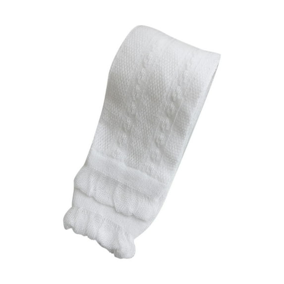 Timegard Baby Clothes for Girls Toddler Cotton Ruffle Cute Leggings Slim Comfy Pants Solid Color Summer