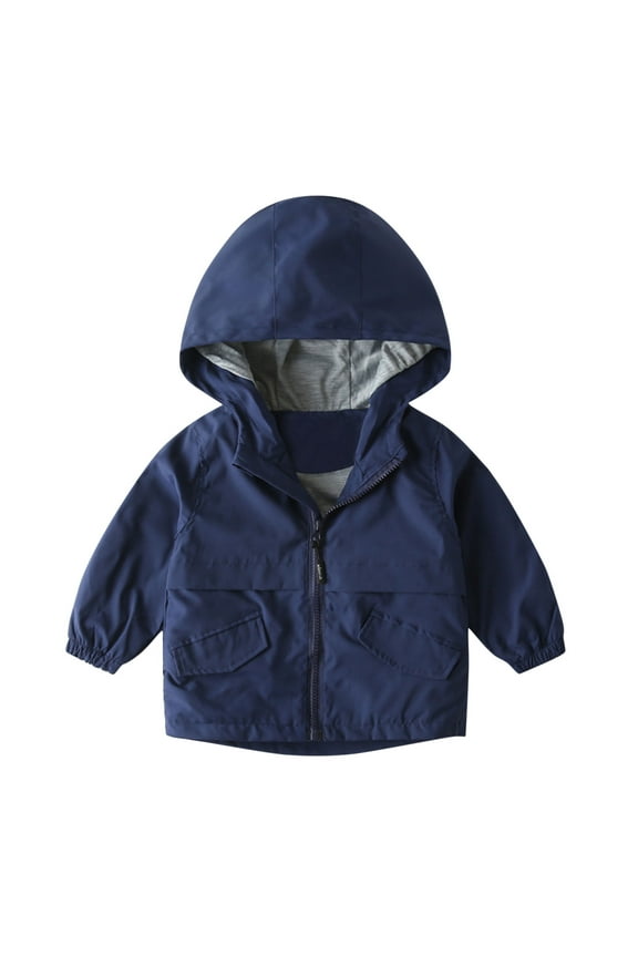 Baby Fall Clothes Unisex Windproof Lightweight Zip up Hoodies Jackets Boys Girls Outdoor Coat