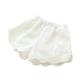 thumbnail image 1 of Timegard Baby Girl Clothes Hollow out Lace Cute Shorts Summer Beach Casual Loose Comfy Kids Shorts, 1 of 5