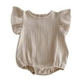 thumbnail image 1 of Timegard Baby Girl Clothes Infant Bodysuit 1 Piece Cap Sleeve Baby Girl Outfits Comfy Newborn Rompers, 1 of 4