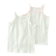thumbnail image 1 of Timegard Baby Girls Clothes 2pc Cute Cotton Camis Tee Stretch Comfy Tank Top Breathable Casual Summer, 1 of 3