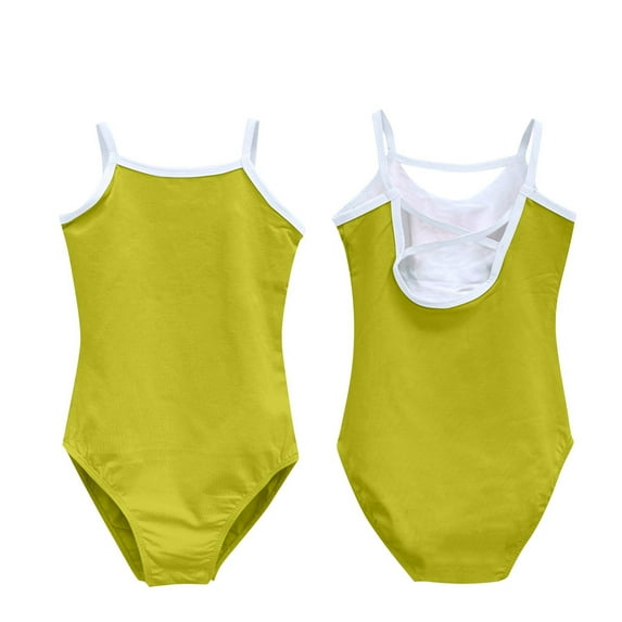 Timegard Baby Girls Clothes Toddler Camisole Leotards Sleeveless Comfy Dance Bodysuit Fitting Solid Color