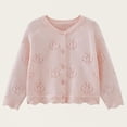 thumbnail image 1 of Timegard Baby Girls Clothes Toddler Knit Cardigan Kids Button up Long Sleeve Comfy Cute Coat Outwear, 1 of 7