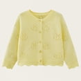 thumbnail image 1 of Timegard Baby Girls Clothes Toddler Knit Cardigan Kids Button up Long Sleeve Comfy Cute Coat Outwear, 1 of 7