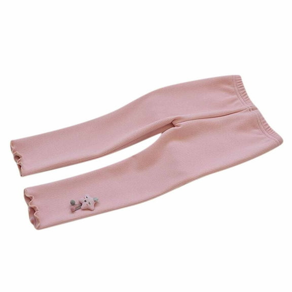 Timegard Baby Girls Clothes Winter Fleece Thick Leggings Toddler Casual Warm Comfy Cute Trousers Fall