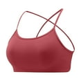 thumbnail image 1 of Timegard Bras for Women Backless Crisscross Sports Tank Tops Bras Running Quick Dry Padded Bras with Support, 1 of 3