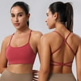 thumbnail image 1 of Timegard Bras for Women Backless Crisscross Sports Tank Tops Bras Running Quick Dry Padded Bras with Support, 1 of 6