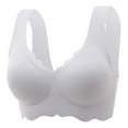 thumbnail image 1 of Timegard Bras for Women Seamless No Underwire Ruffle Bottom Full Coverage Soft Comfort Everyday Bra, 1 of 2