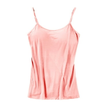 Timegard Bras for Women Tank Tops with Built in Bra Scoop Neck Sleeveless Underwear Comfy Camis Tops