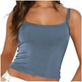 thumbnail image 1 of Timegard Camisole Top for Women Adjustable Spaghetti Strap Summer Sleeveless Shirts Top Basic Crop Tops, 1 of 6