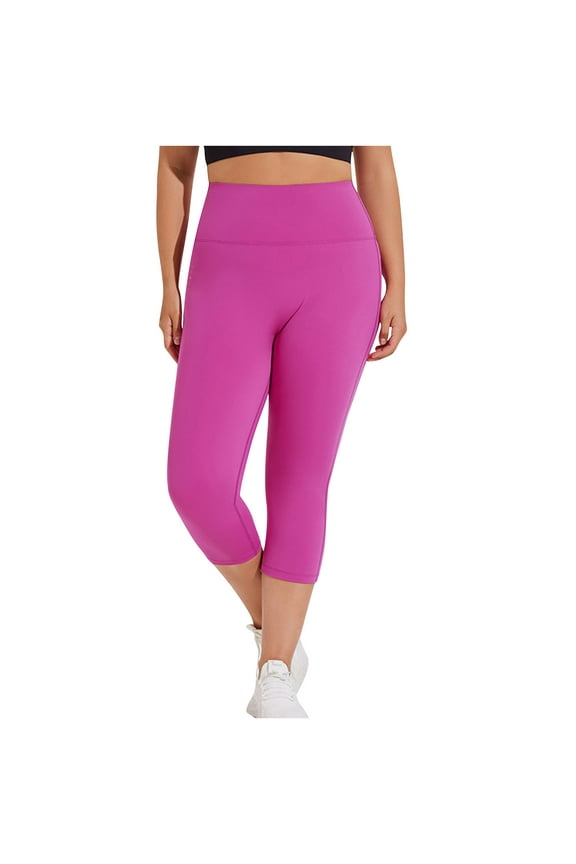 Capri Pants for Women Yoga Pants Cropped Workout Gym Butt Lifting Stretch Skinny Pants Tight