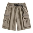 thumbnail image 1 of Timegard Cargo Shorts for Men Elastic Waist Lightweight Outdoor Hiking Loose Shorts Zipper Pockets, 1 of 5