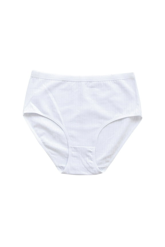 Cotton Panties for Women High Waist Ladies Comfort Full-Coverage Briefs Breathable Underwear