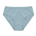 thumbnail image 1 of Timegard Cotton Panties for Women Mid Low Waist Comfort Solid Color Briefs Full Coverage Underwear, 1 of 8