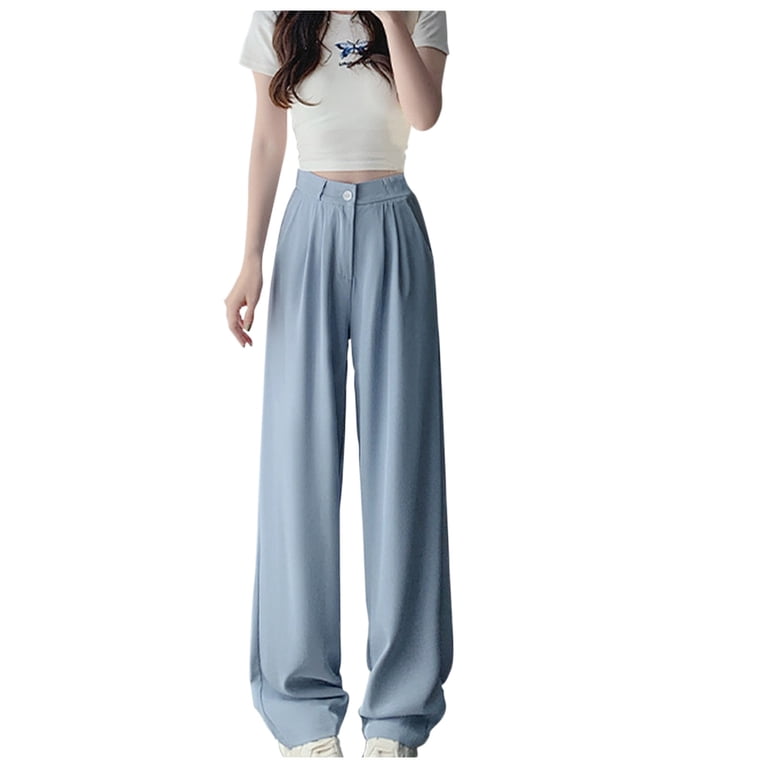 high waisted dress pants for sale Cream High Waist Front Pleat Wide Leg Pants *FINAL SALE* – SSYS main image 0