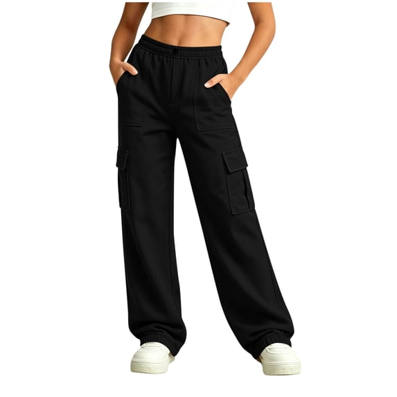 Timegard Fall Clothes for Girls Boys Lightweight Sweatpants Cargo Unisex Baggy Comfy Elastic Waist Kids Casual Pants