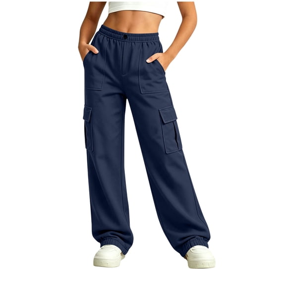 Timegard Fall Clothes for Girls Boys Lightweight Sweatpants Cargo Unisex Baggy Comfy Elastic Waist Kids Casual Pants