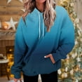thumbnail image 1 of Timegard Fall Womens Hoodies Drop Shoulder Long Sleeve Gradient Color Sweatshirts Pullover Tops Trendy, 1 of 4
