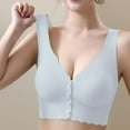 thumbnail image 1 of Timegard Front Closure Bras for Women Wireless Button Full Support Low Cut Comfortable Everyday Brs, 1 of 4