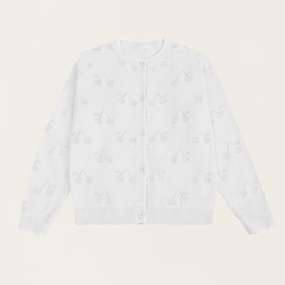 Timegard Girls Cardigan Button up Knit Coat Clothes Long Sleeve Comfy Cute Fall Sweater Outerwear