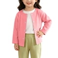 thumbnail image 1 of Timegard Girls Clothes Cute Kids Button down Sweaters Cardigan Toddler Long Sleeve Cardigan Fall Winter Fashion Clothing, 1 of 7