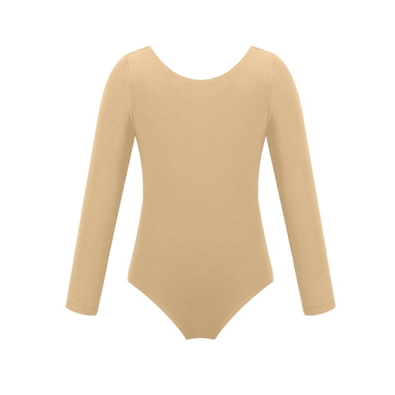 Timegard Girls Clothes Toddler Soft Comfy Long Sleeve Onesie Leotard Gymnastics Dance Bodysuits 5-18 Years
