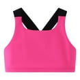 thumbnail image 1 of Timegard Girls Clothes Yoga Sports Bras Back Crisscross Color Block Kids Cropped Workout Gym Tank Tops, 1 of 5