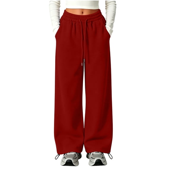 Timegard Girls Sweatpants Unisex Boys Workout Running Pants Fall Winter Clothes Lightweight Comfy Casual Trousers Pockets