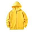 thumbnail image 1 of Timegard Girls Zip up Sweatshirts Boys Zipper Hoodies Unisex Long Sleeve Coat with Pockets Fall Winter Clothes, 1 of 6
