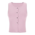 thumbnail image 1 of Timegard Going out Tops for Women Button down Tank Tops Round Neck Slim Fitting Casual Sleeveless Tops, 1 of 4