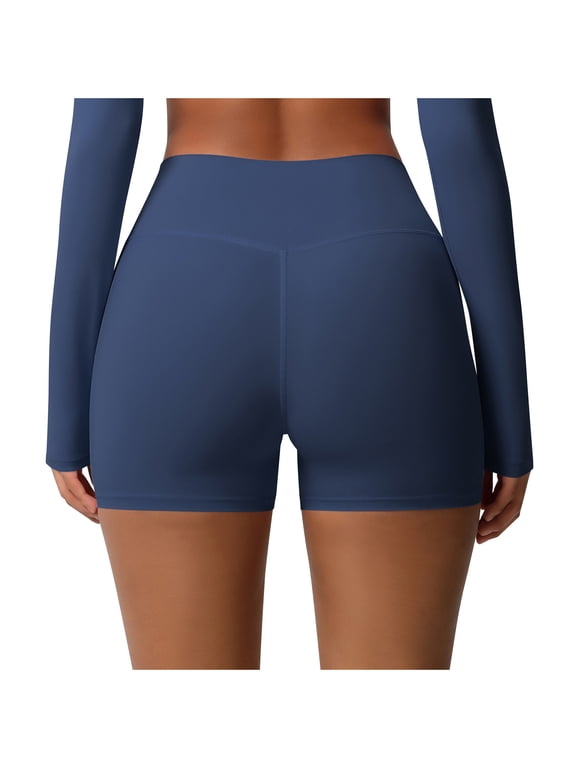 Gym Shorts Women Seamless Butt Lifting Slim Solid Color Short Workout Legging Yoga Shorts